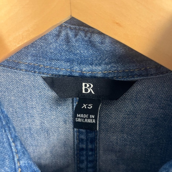 Banana republic THE PERFECT COTTON-HEMP SHIRT in medium wash size XS - Picture 2 of 7